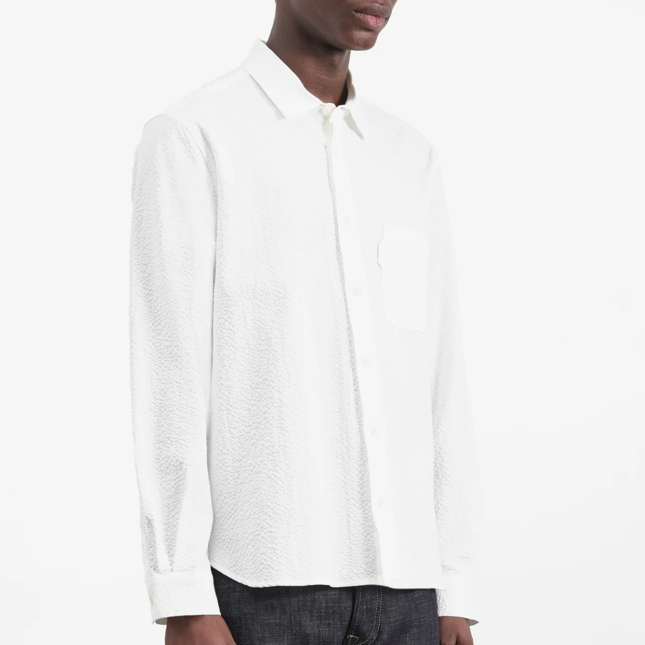 YMC Earth Curtis Shirt White