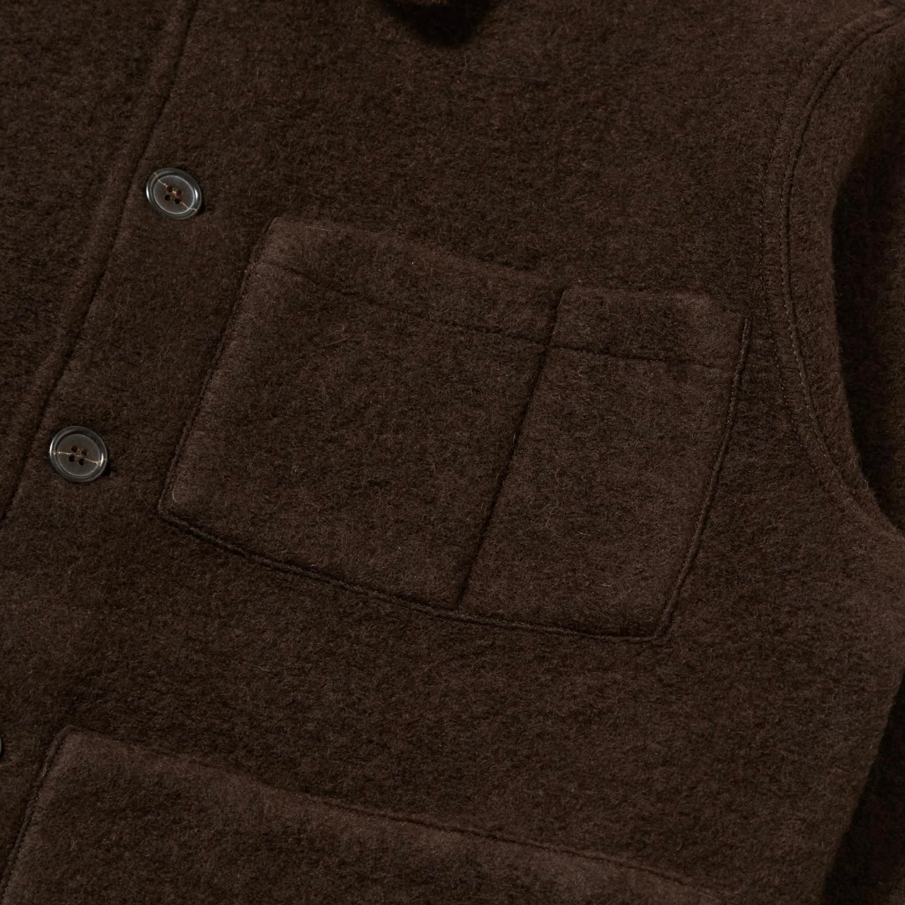 Universal Works Brown Fleece Uniform Jacket