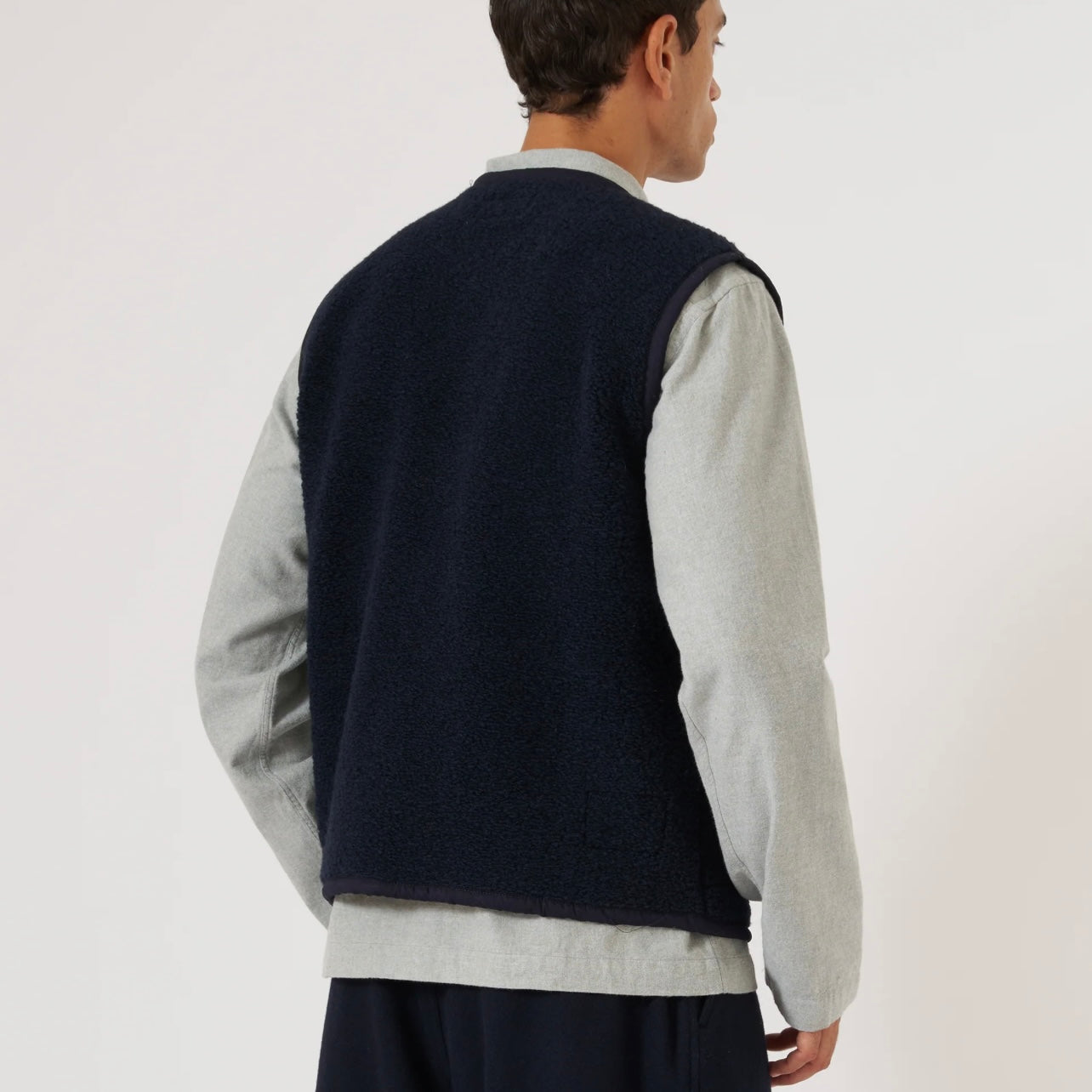 Universal Works Navy Lancaster Gilet