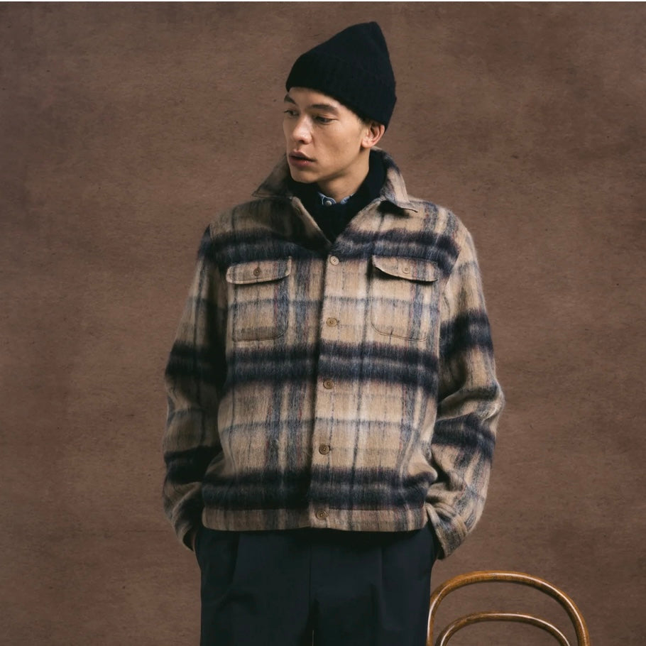 Kestin Haston Jacket Oat Check