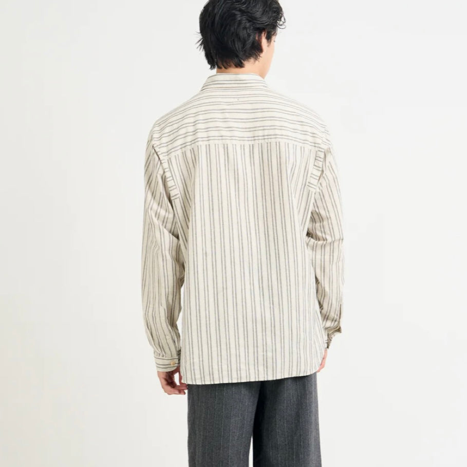 Oliver Spencer Garrison Shirt Sand-Black