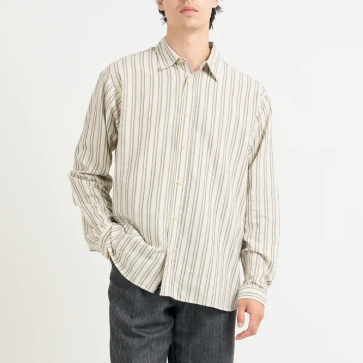Oliver Spencer Garrison Shirt Sand-Black