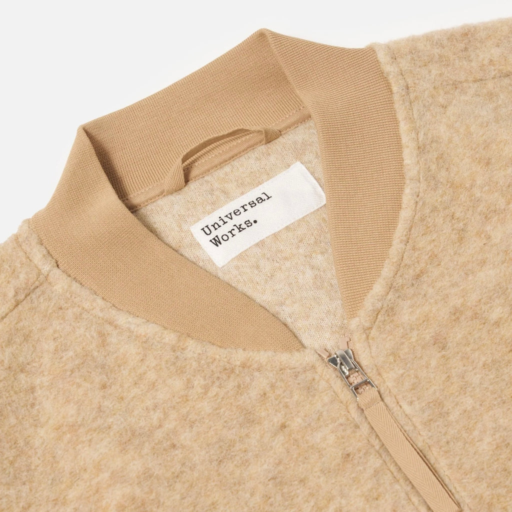 Universal Works Fawn Fleece Zip Waistcoat