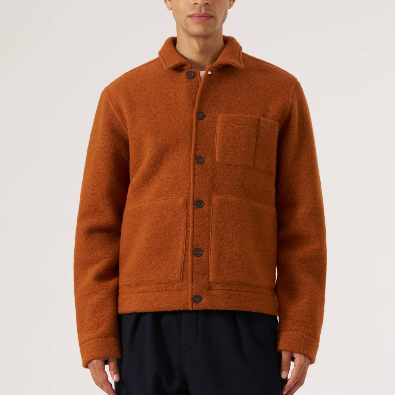 Universal Works Rust Fleece Uniform Jacket