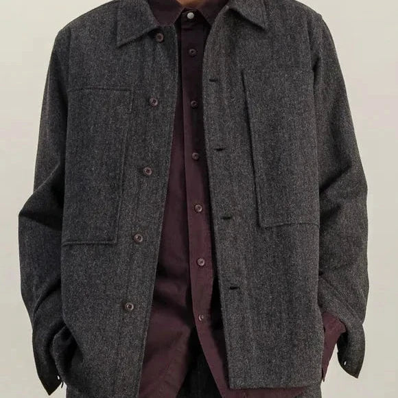Parages Delivery Wool Overshirt