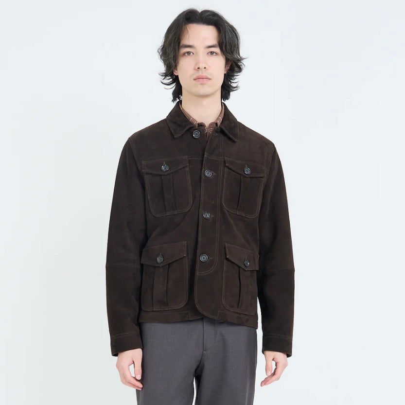 Oliver Spencer Shawcross Suede Jacket
