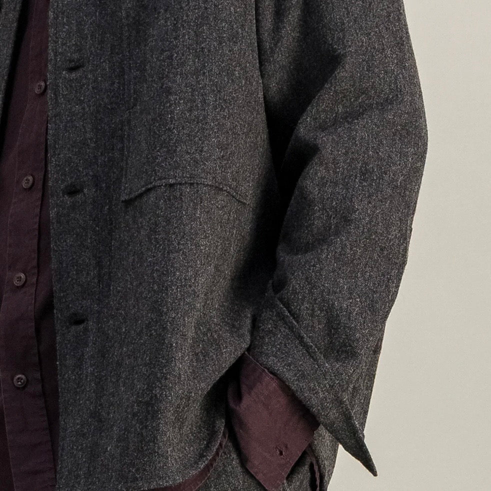 Parages Delivery Wool Overshirt
