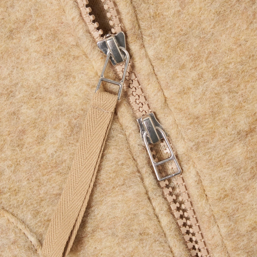 Universal Works Fawn Fleece Zip Waistcoat