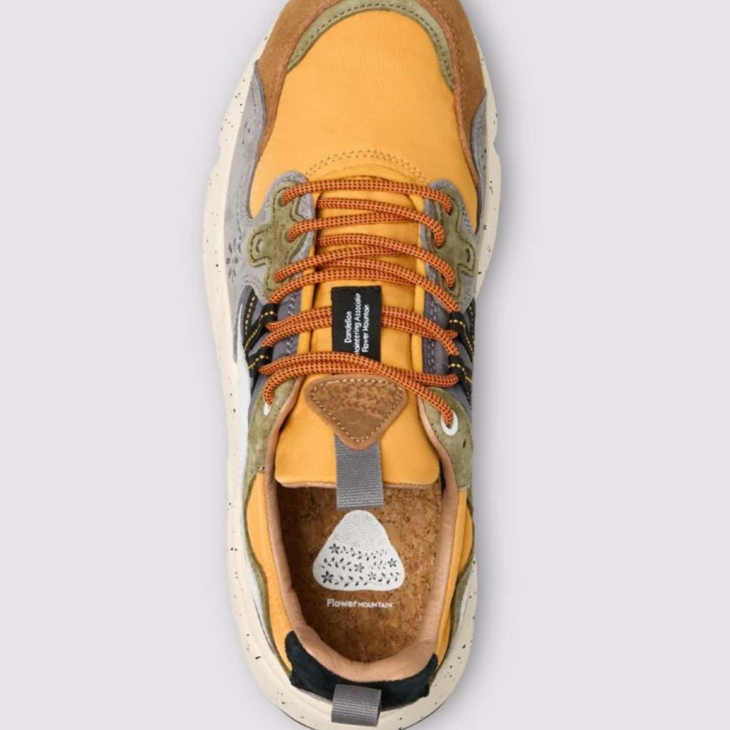 Flower Mountain Yamano 3 Warm Brown - Mustard
