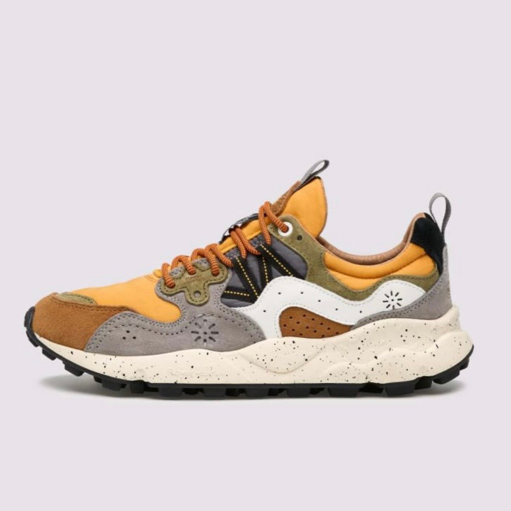 Flower Mountain Yamano 3 Warm Brown - Mustard