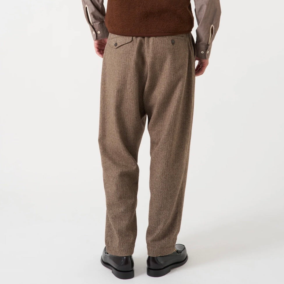 Universal Works Herring Bone Pleated Track Pants