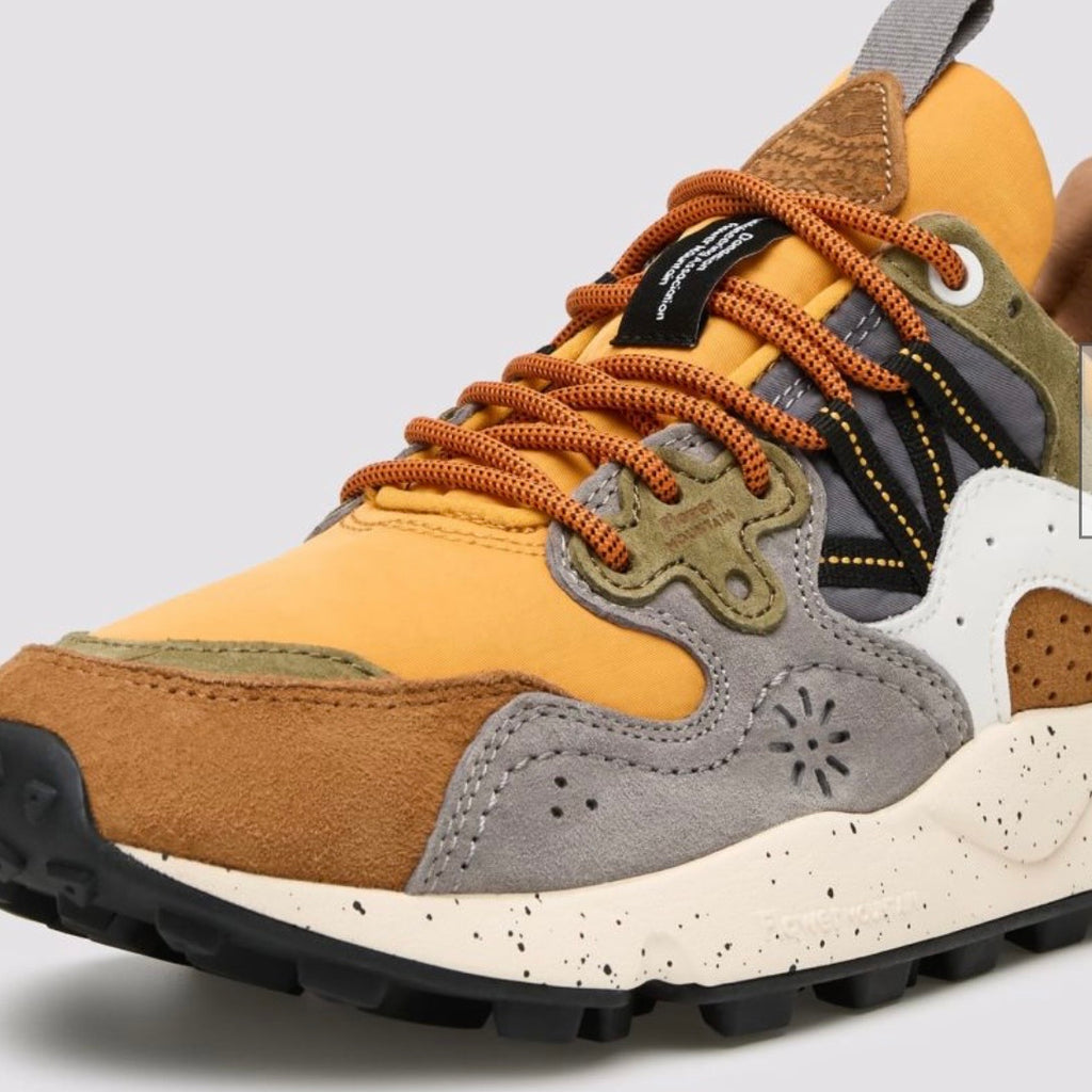 Flower Mountain Yamano 3 Warm Brown - Mustard