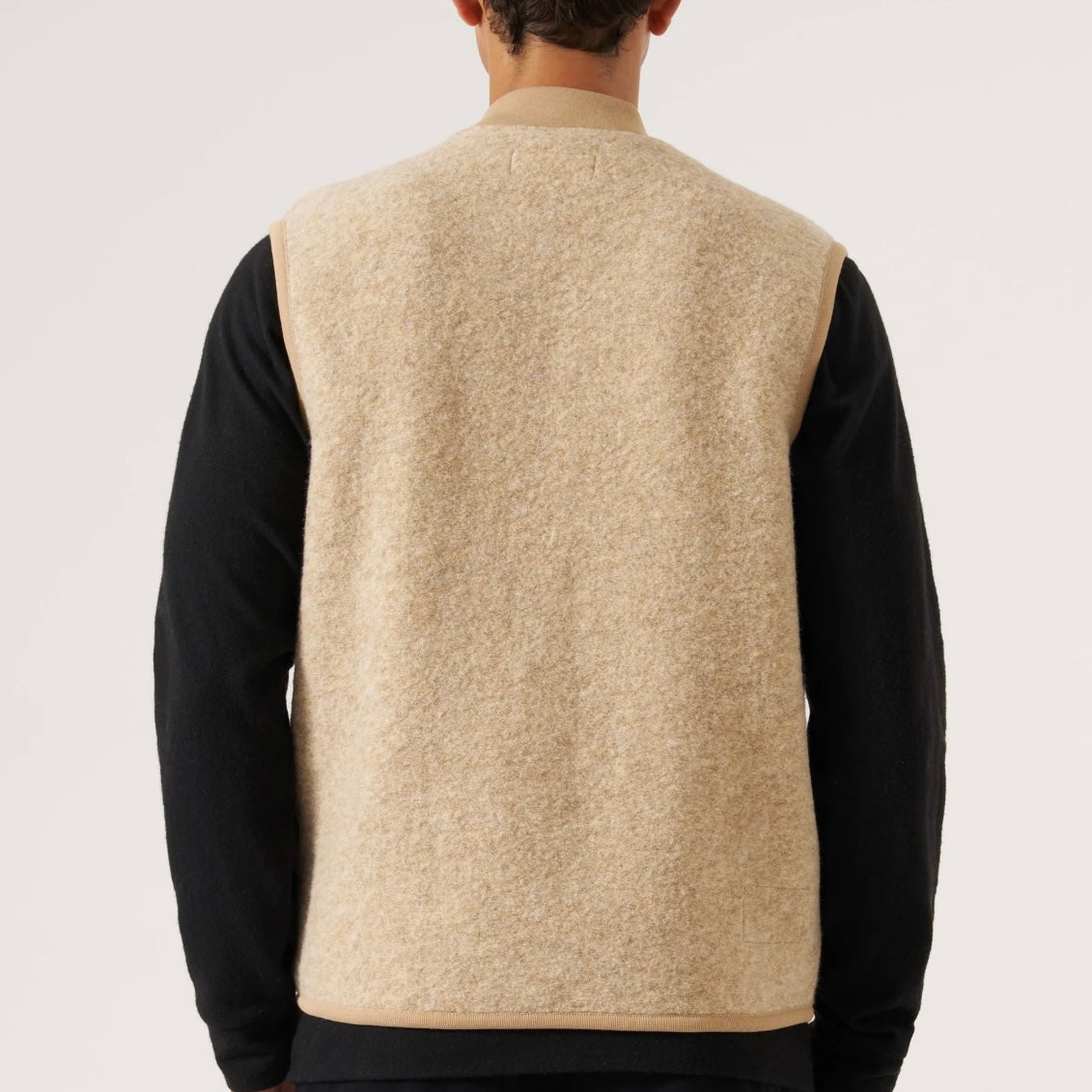 Universal Works Fawn Fleece Zip Waistcoat