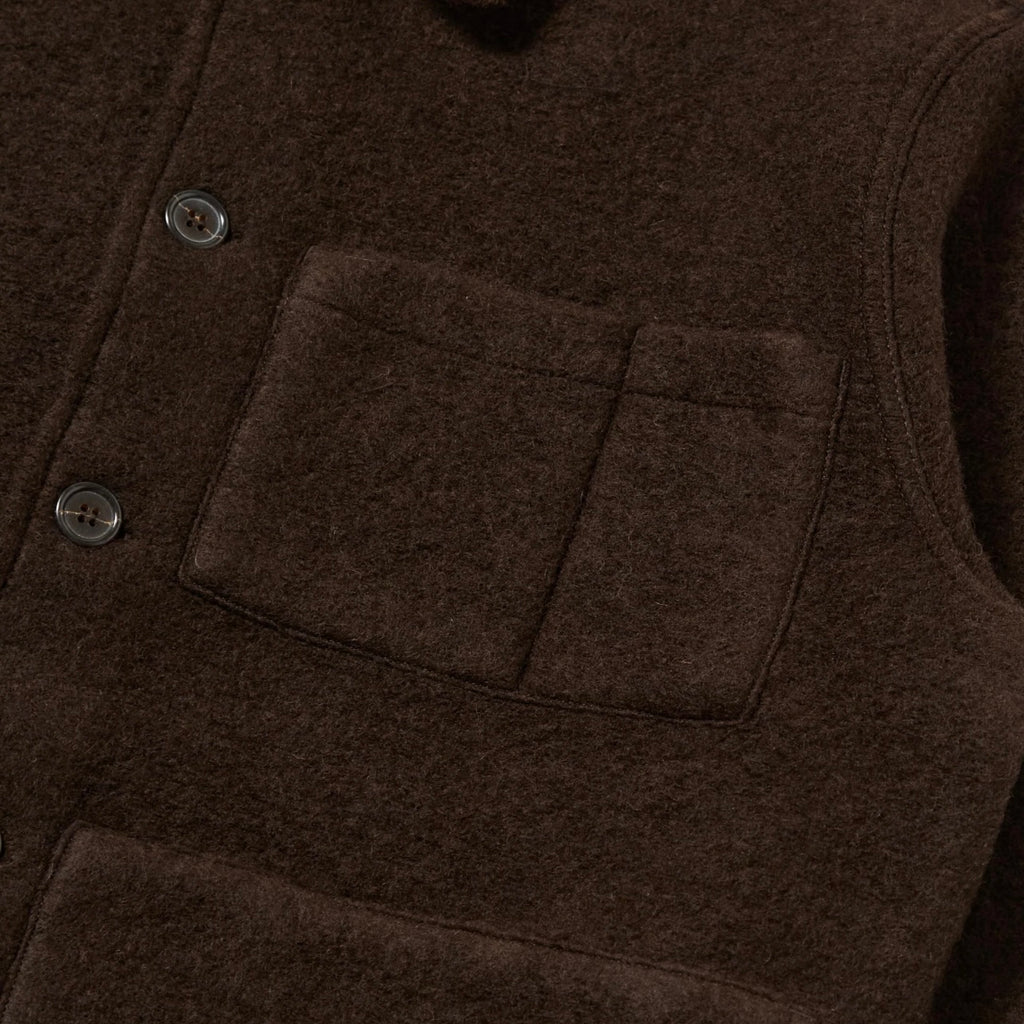 Universal Works Brown Fleece Uniform Jacket