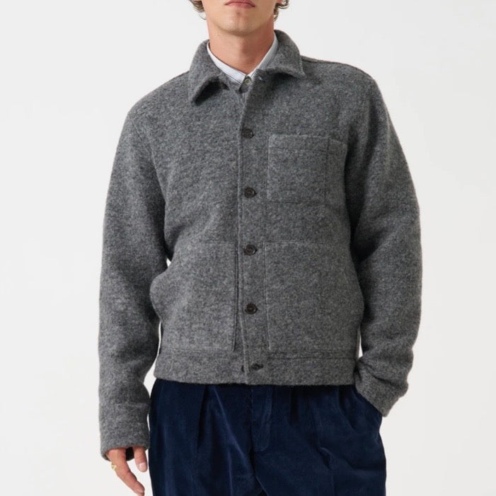 Universal Works Uniform Jacket Grey Marl