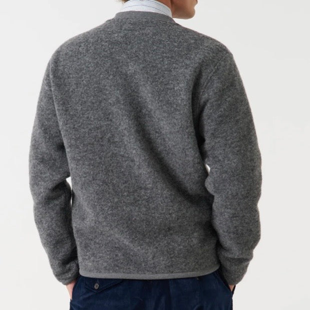 Universal Works Zip Bomber Grey Marl