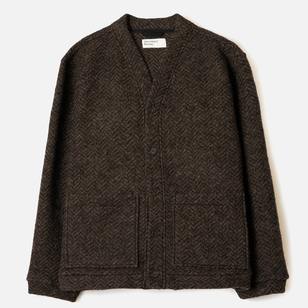 Universal Works Raven Fleece Advance Cardigan