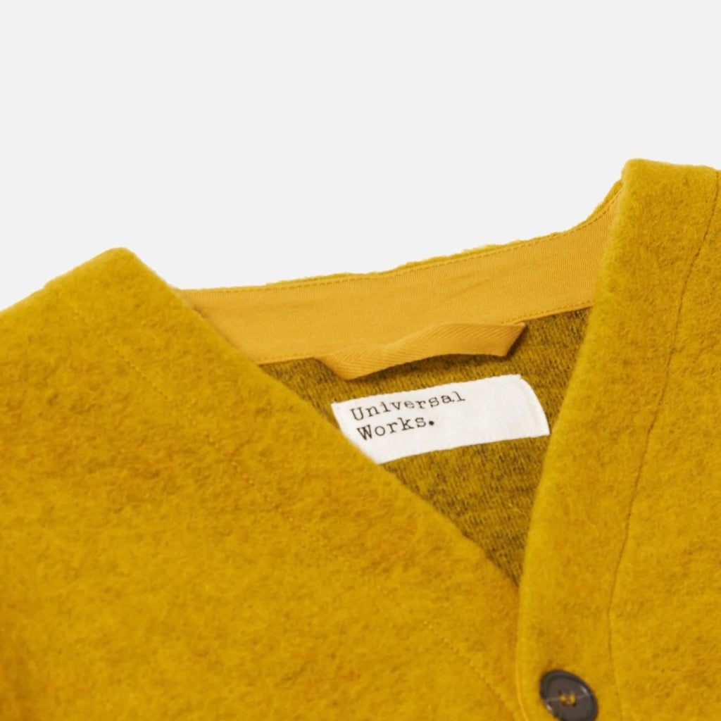 Universal Works Yellow Fleece Cardigan
