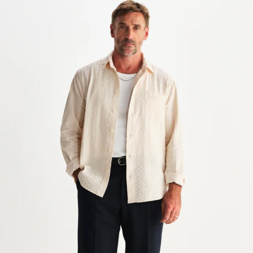 Wax London Shelly Shirt Seersucker Cord