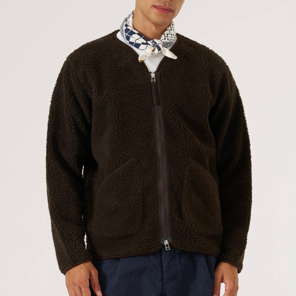 Universal Works Zip Liner Jacket Brown