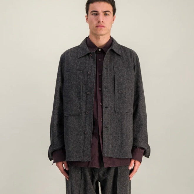 Parages Delivery Wool Overshirt