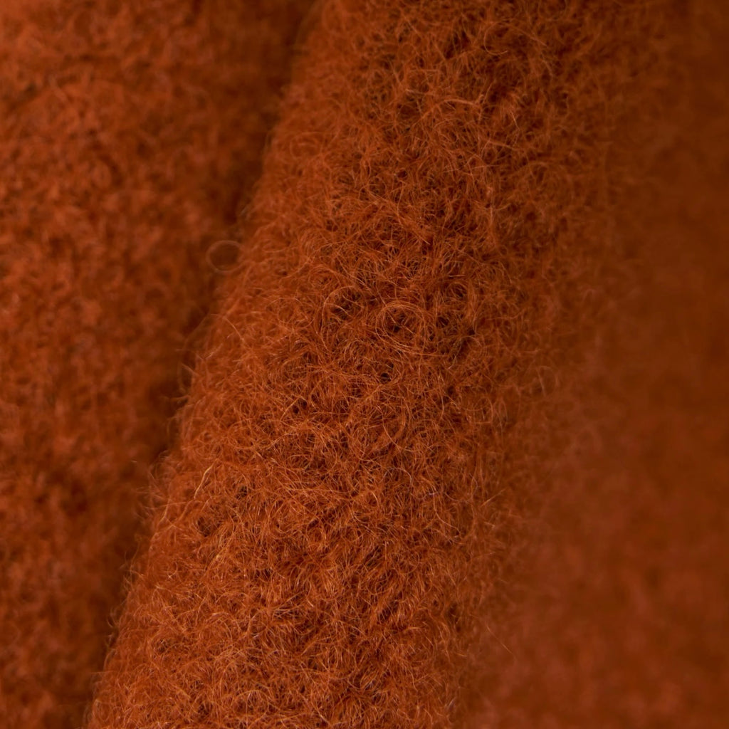 Universal Works Rust Fleece Cardigan