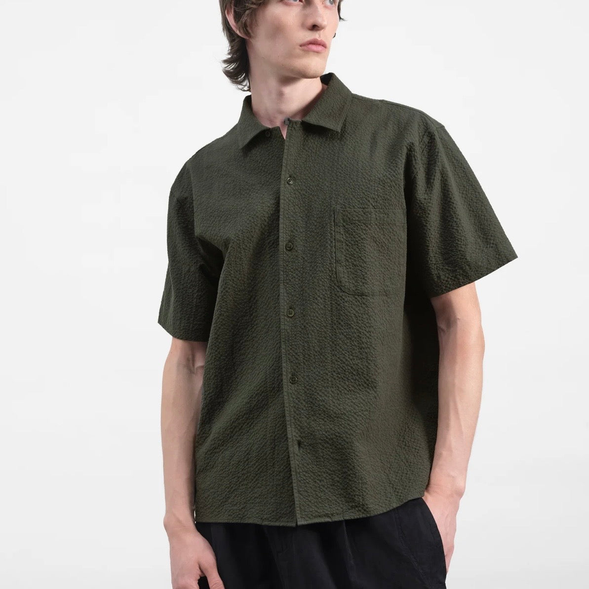 YMC Malick Shirt Dark Green