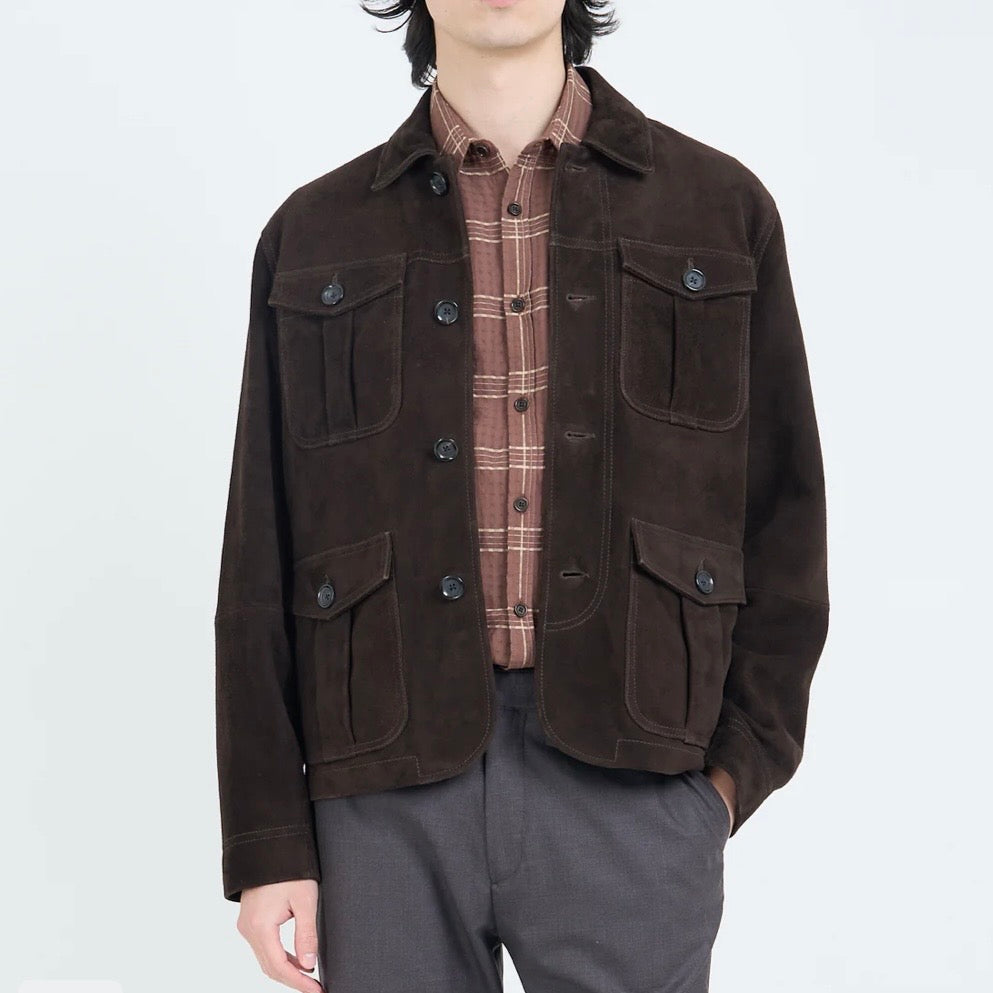 Oliver Spencer Shawcross Suede Jacket