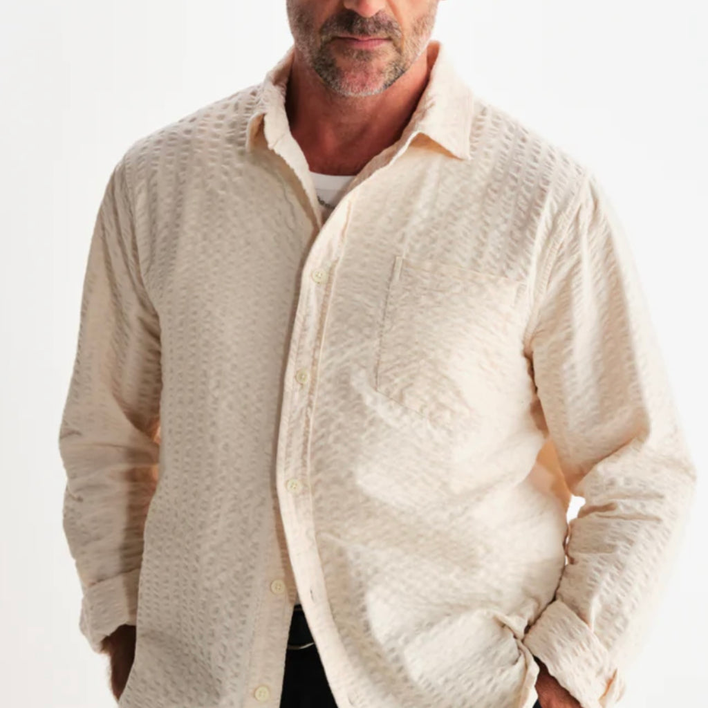 Wax London Shelly Shirt Seersucker Cord