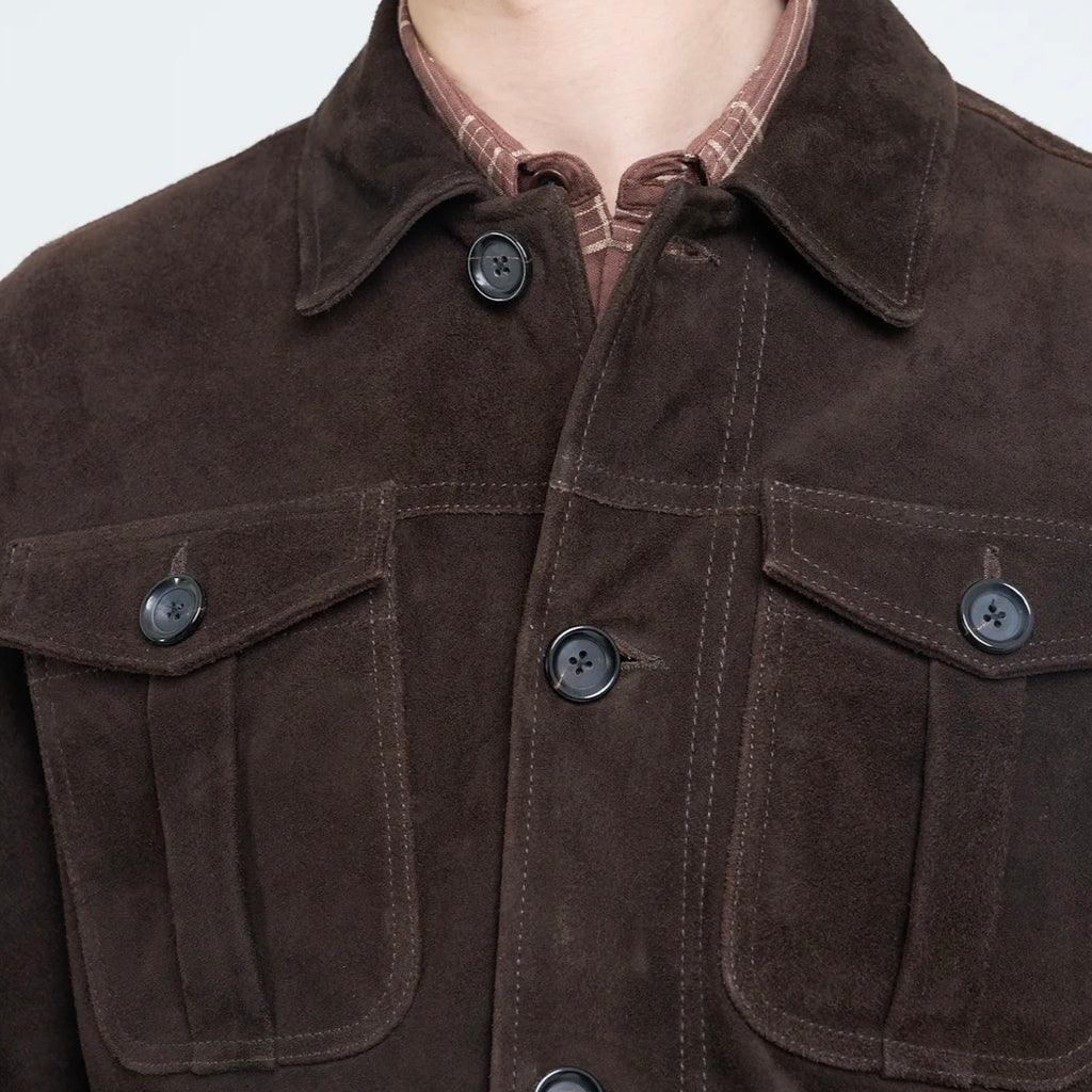 Oliver Spencer Shawcross Suede Jacket