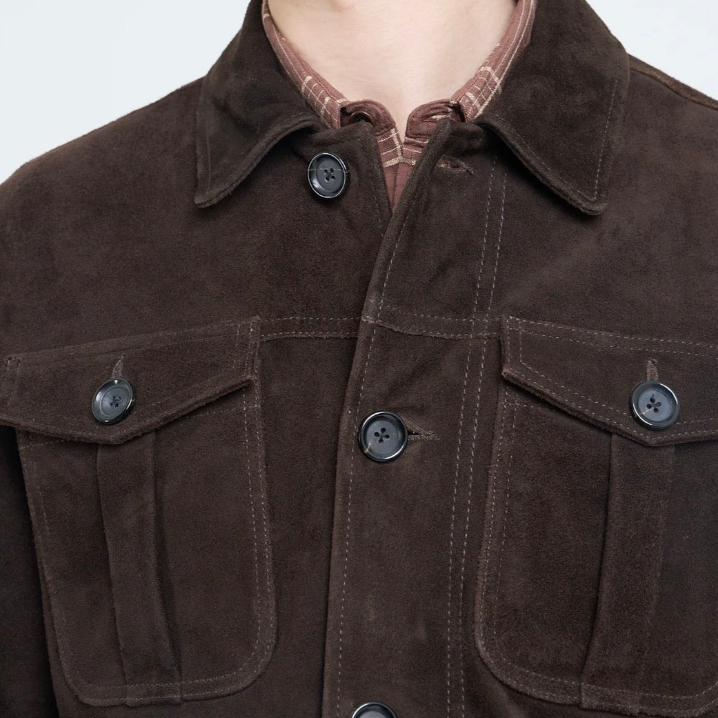 Oliver Spencer Shawcross Suede Jacket