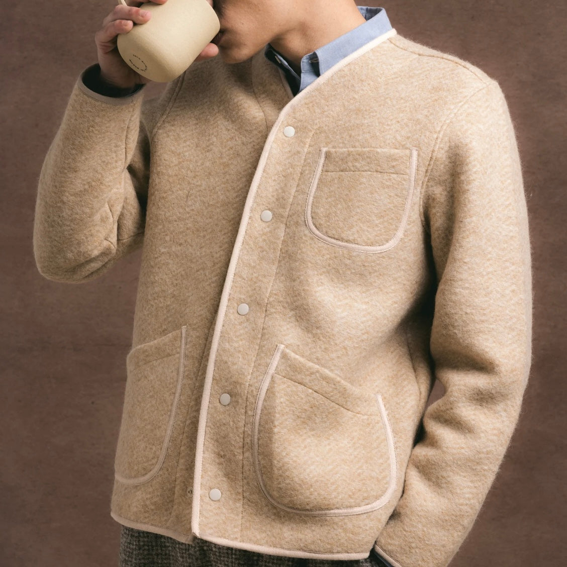 Kestin Neist Cardigan Oat