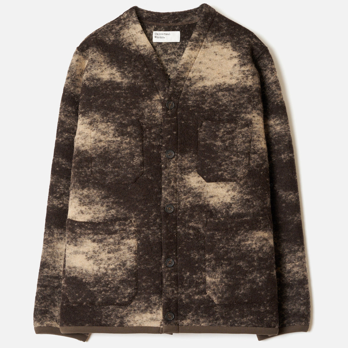 Universal Works Cloud Camo Cardigan