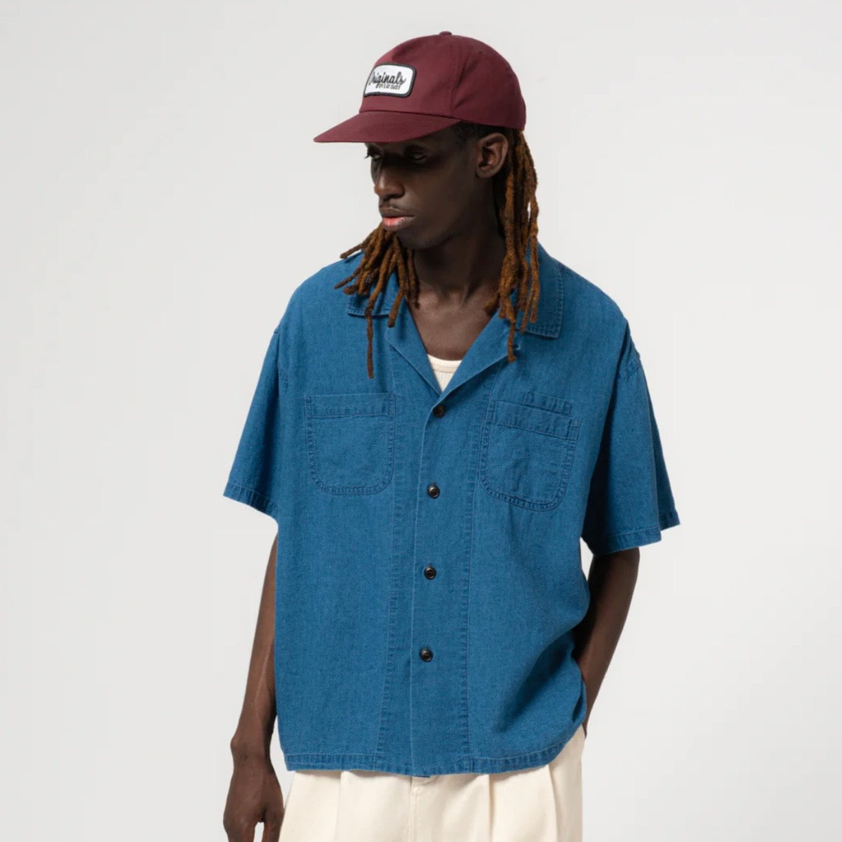 Eat Dust Aloha Shirt Blue