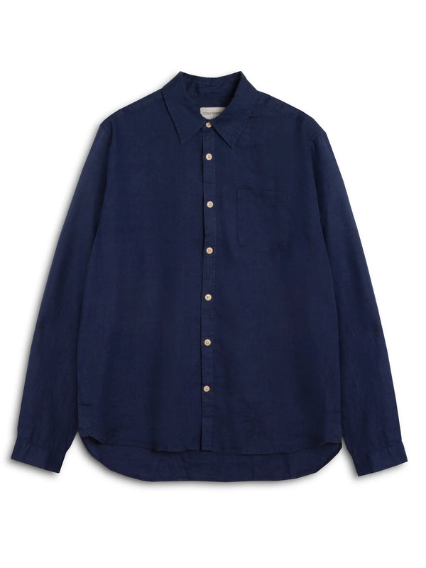 Oliver Spencer Navy Bridford New York Special Shirt