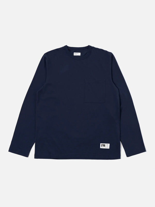 Universal Works LS Single Jersey Navy