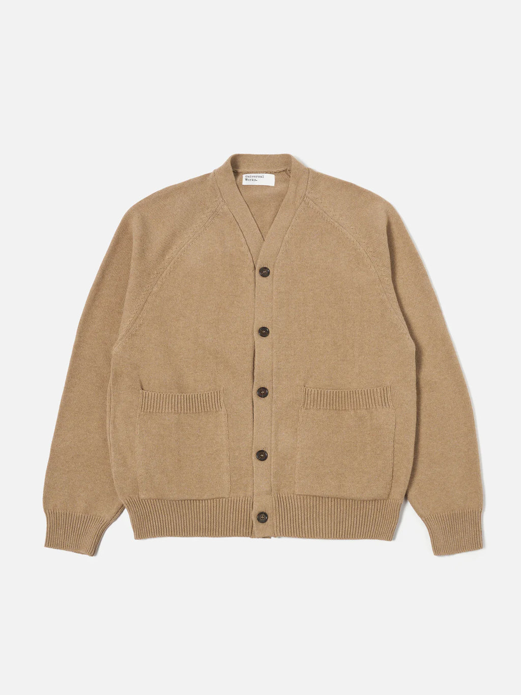 Universal Works David Cardigan Sand