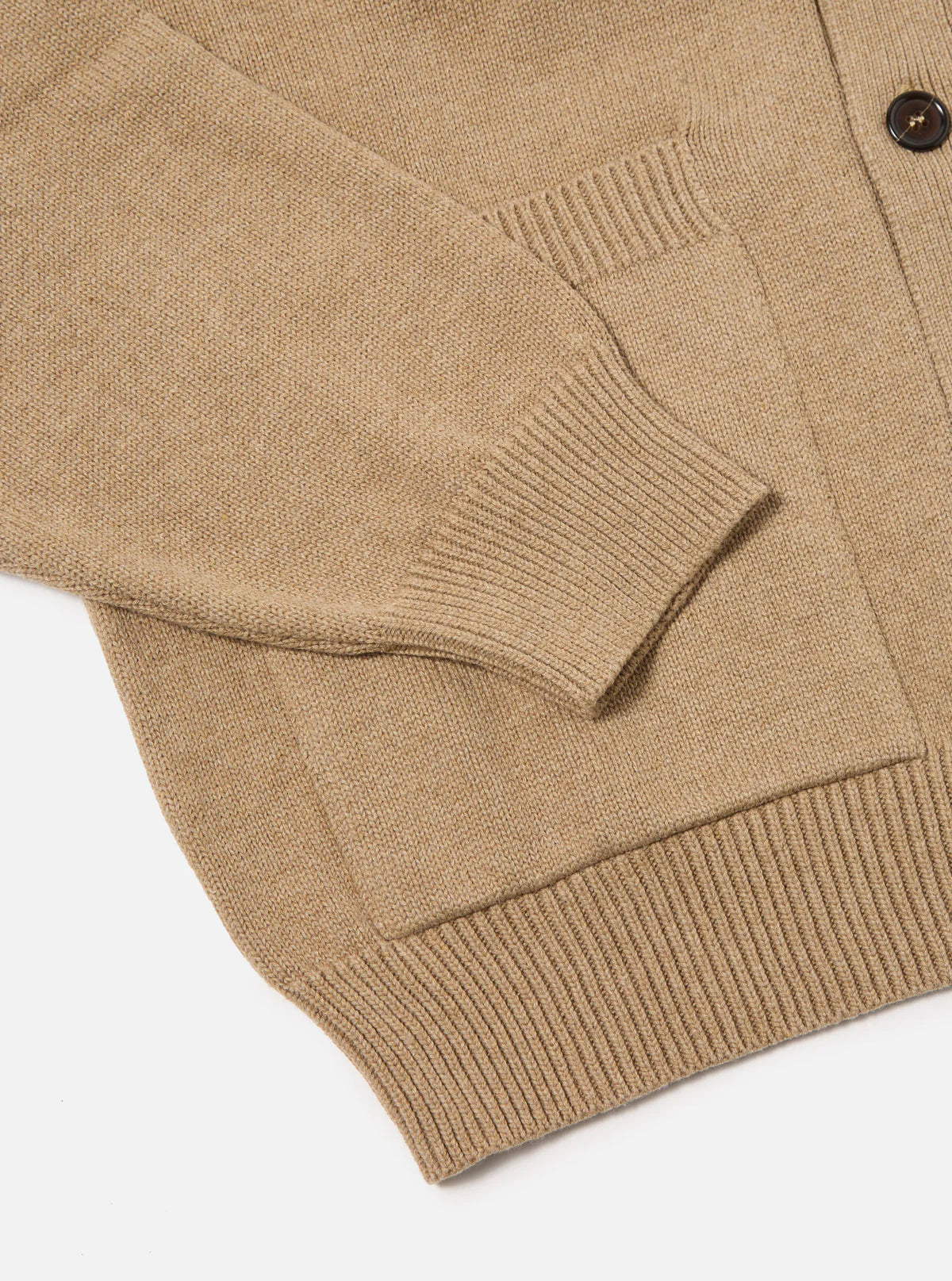 Universal Works David Cardigan Sand